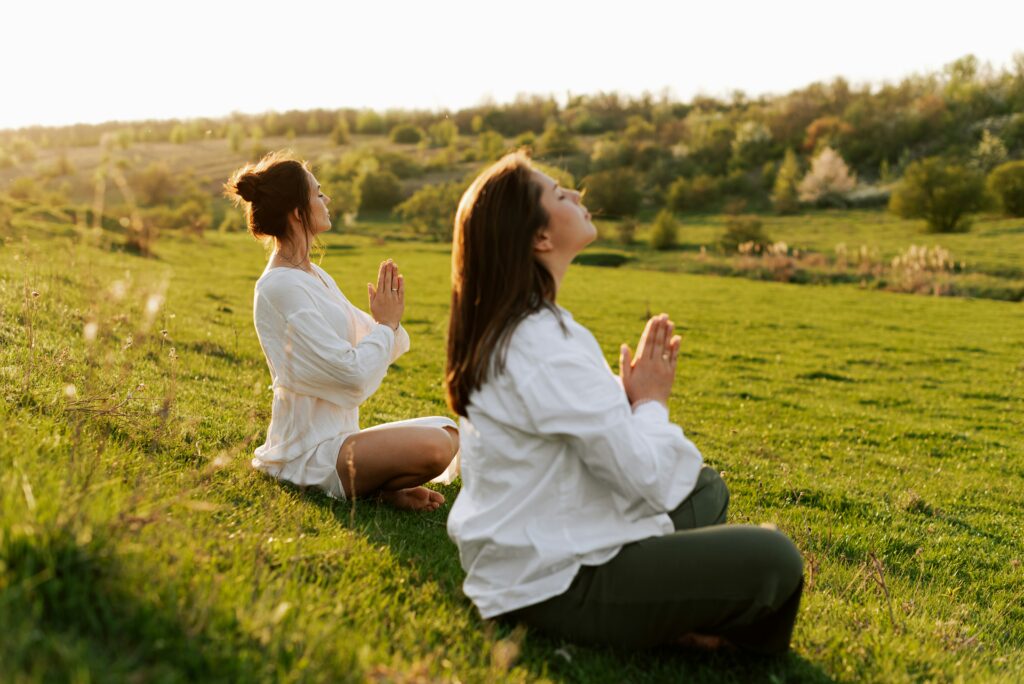 Chateau Charente wellness activities include qigong, restorative yoga, nature walks and meditation.